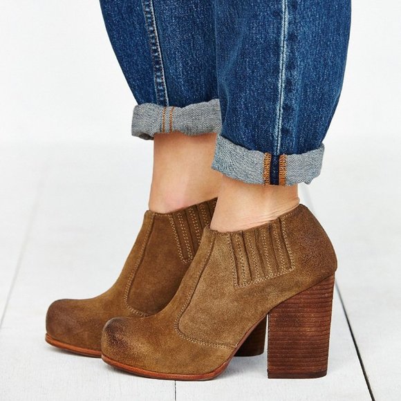 Jeffrey Campbell Yorktown Distressed Suede Booties - Picture 2 of 8